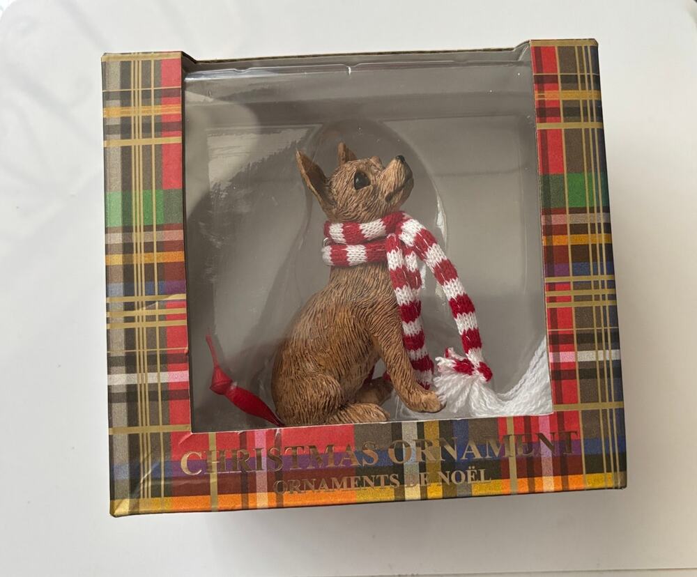 Sandicast Chihuahua Christmas Ornament New